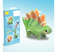 Educational Dinosaur 3D Stereoscopic Puzzle for Children - DIY Model Kits for Early Learning and Development in Kids 3 to 6 Years (Yellow, 19. 5x10. 2x1. 4cm)