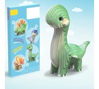 Educational Dinosaur 3D Stereoscopic Puzzle for Children - DIY Model Kits for Early Learning and Development in Kids 3 to 6 Years (Green, 19. 5x10. 2x1. 4cm)