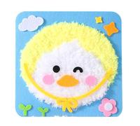 Educational Embroidery Doll Set Cartoon Felted Animal Sewing Craft Set Kids Educational and Fun Activity for Toddler Animal Theme Craft