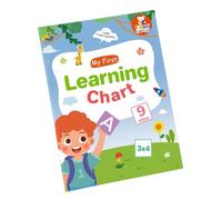 Educational English Vocabulary Chart for Kids Preschooler Beginner Words Building Poster Chart 28.7x21cm for Home School Vocabulary Flashcards