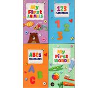 Educational Flash Cards for Early Learning - My First Words, My First Animals, 123 FlashCards, ABSc FlashCards (Set of 4 Pack)