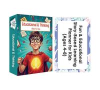 Educational Flashcards For Kids - Preschool Learning Toy For Toddlers | 55 Piece Logic & Problem Solving Game | His Based Early Reading Cards