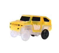 Educational Flashing Lights Toy Car Track Learning Interactive Electronic Game for Kids (Yellow, One Size)