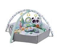 Educational Floor Gym Mat - Play Pad for Girls, Sensory Activity Rug, Jungle Themed Thick Cushion | Interactive Reversible Development Toy for Visual Perception Cognition Skill Growth