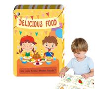 Educational Food Cards - Fun Learning Flash Card Pack, Toddler Study Game, Visual Food Recognition, Cognitive Training Toy | Apprr Memory Cards