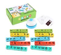 Educational Game - Matching Letter Blocks, Interactive Reading Activity, Certified Child Friendly Material, Vocabulary Phonics Skill Development, Ages 3 8 Multi Color