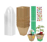 Educational Gardening Set Kids Planting Kit - STEM Grow Your Own Flower Sprouting Seeds Pots Soil Tools Complete Starter Greenhouse DIY Craft | Indoor Home Balcony Nature Learning Science Experiment