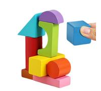 Educational Geometric Learning Shapes, 9-Piece Math Pattern Blocks Set, Homeschool Kit with Geometry Manipulatives, for Home School Preschool Holidays Kids Students and Teachers