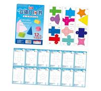 Educational Geometry Book Hands on Mathematics Tool for Children Featuring Pull Tab Design and Colorful Illustrations Kids Math Learning Book