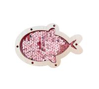 Educational Handmade Busy Boards Kits Sequins Fish for Kids Developing Fine Motor Skill Great for Home Or Preschool Use Color Recognition Toy