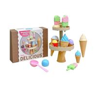 Educational Ice Cream Play Set For Toddler Develop Creativity With Detachable Construction For Learning Fun Social Skills Development Toy