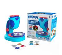 Learning Resources EI-5117 GeoSafari Jr KidScope Microscope, STEM Kids, Extra-Large Dual Eyepieces, Includes 60 Real Images, Guide with 200 Facts, Science Toy for Boys & Girls Ages 5+, Multi