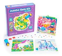 Educational Insights Learning Resources Jumbo Gem Kit Fairytale Kingdom, Toys for 5 Year Old Boys and Girls, Reusable Diamond Painting Kit for Kids, 510+ Pieces