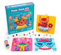 Educational Insights Learning Resources Pom Pom Kit Animal Dress-Up, Toys for 5 Year Old Girls and Boys, Arts and Crafts for Kids, Reusable Kit with 16 Activities, Over 1000 Pieces