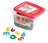 Educational Insights Multicolored AlphaMagnets and MathMagnets | Magnetic Letters and Numbers for Toddlers, Uppercase and Lowercase, Number & Letter Magnets, Magnetic Numbers for Classroom