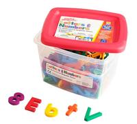 Educational Insights 1636 Multicolored AlphaMagnets and MathMagnets, Multi-Color, 126 Pieces