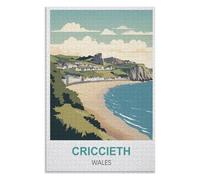 Educational Intellectual, Criccieth Wales,Adults 1000 Piece Jigsaw Puzzle- Christmas,52x38,paper puzzle ,AA-1001