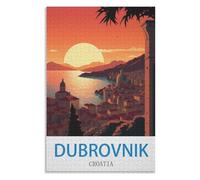 Educational Intellectual， Dubrovnik Croatia，Adults 1000 Piece Jigsaw Puzzle- Christmas，38x26，paper puzzle，AA-641