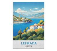 Educational Intellectual, Lefkada Greece,Adults 1000 Piece Jigsaw Puzzle- Christmas,52x38,paper puzzle ,AA-1081