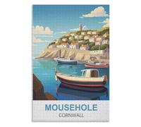 Educational Intellectual, Mousehole Cornwall,Adults 1000 Piece Jigsaw Puzzle- Christmas,75x50,wooden puzzle ,AA-1361