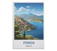 Educational Intellectual， Poros Greece，Adults 1000 Piece Jigsaw Puzzle- Christmas，70x50，paper puzzle，AA-1401