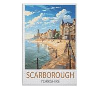 Educational Intellectual， Scarborough Yorkshire，Adults 1000 Piece Jigsaw Puzzle- Christmas，38x26，paper puzzle，AA-841