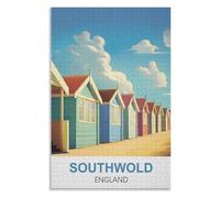 Educational Intellectual， Southwold England，Adults 1000 Piece Jigsaw Puzzle- Christmas，38x26，paper puzzle，AA-1041