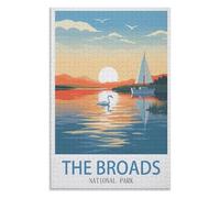 Educational Intellectual, The Broads National Park,Adults 1000 Piece Jigsaw Puzzle- Christmas,38x26,paper puzzle,AA-941