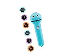 Educational Kids Projector Flashlight Toy with 6 Slides 48 Cartoon Images for Early Learning and Cognitive Development Number Projector