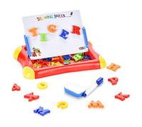 Educational Magnetic Dry Erase Board Kids Drawing Foldable Writing Pad with Letters Numbers Pen for Early Learning Practice