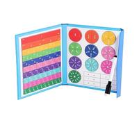 Educational Magnetic Fraction Tiles Circles Kids Math Manipulatives Learning Puzzle Set, Durable Colourful STEM Teaching Aid Number Maths Toy | Boys Girls Ages 4+ Elementary School