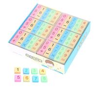 Educational Math Erasers Set Assorted Vibranting Color Number Shapes Portable Accessory for Classroom Engagement Educational Toy