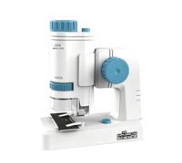 Educational Microscope Set 80 to 200 Magnification, Portable ABS Learning Toy with Prepared Slides for Nature Study Portable Microscope Science Prepared Slides Learning Toy Observation Beginner Home