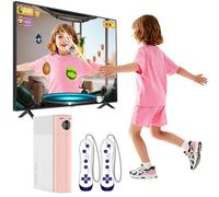 Educational Motion Gaming Console for Kids: Plug & Play TV Video Game(Pink)