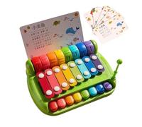 Educational Music Xylophone Piano - 8 Key Sensory Learning Instrument Colorful Sound Development Play Educational Music Xylophone Piano | Boys Girls Over 6 Months Bedroom Living Room Kindergarten