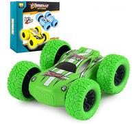Educational Offroad Stunt Car Inertial Vehicle Toy for Children Doublesided Action Car Model Learning for Kids (D, One Size)