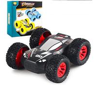 Educational Offroad Stunt Car Inertial Vehicle Toy for Children Doublesided Action Car Model Learning for Kids (C, One Size)