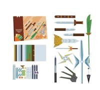 Educational Paper Art Set for Children Foldable Sheets Beginner Friendly Crafting Tutorial Included Safe Paper Craft Materials