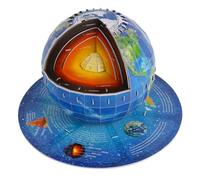 Educational Paper Earth Structure Model Easy Assembly Kid Early Learning Toy Geography Teaching Tool for Students Kids Student Educational