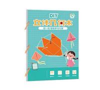 Educational Paper Geometry Construction Set for Children STEM Learning Activity Creative Classroom Component Children's Papercraft Math Workbook