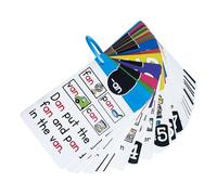 Educational Phonics Learning Card Water Resistant Flashcards for Preschooler Word Spelling Kid Educational Toy Classroom Teaching Aid for
