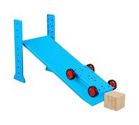 Educational Physics Experiment Model Set for Inclined Plane Collision Demonstrations in Schools with Safe Construction Physics Experiment Cart Set Collision Dynamics Demonstration