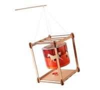 Educational Physics Toy Wooden Craft Zoetrope Assembly Set for Kids Science Experiment Hands on Project Learning Project Assembly Set