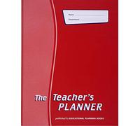 Educational Planning Books Ltd The Teacher's Planner 2023-24 A4 Loose Leaf & Ring Binder (Red, 8 period)