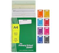 Educational Planning Books Primary School Diary 2026-27, A4, Green (PSD1-G)