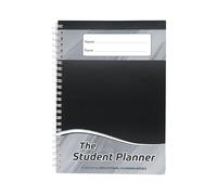 Educational Planning Books-Student Planner 2025-26 Dated Week-to-View A5 Academic Diary Homework Revision & Study Planner Helping Students Get Organised Study Essentials for Success-Charcoal(PD4-C)