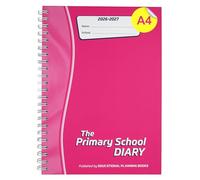 Educational Planning Books - The Primary School Diary 2026-2027 - A4 - Academic Week-to-View Teachers Planner - Dated August-July - for Primary & Early Years Teachers - Hardback (PSD1-Pink)