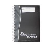Educational Planning Books-The Primary Teachers Planner 2025-26 | Teacher Planner & Academic Diary A4, Page-a-Day Undated Primary School Teacher Notebook | Essential Teacher Supplies-Charcoal (PTP1-C)