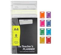 Educational Planning Books - The Teachers Planner 2026-2027 for Secondary School - A4 - Eight Period Day - Page-a-Day & Undated, with Dedicated Pages for Year Planning, Exams, Marking and more (TP1-C)