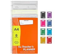 Educational Planning Books - The Teachers Planner 2026-2027 for Secondary School - A4 - Eight Period Day - Page-a-Day & Undated, with Dedicated Pages for Year Planning, Exams, Marking and more (TP1-O)